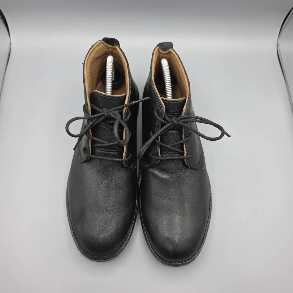 Kuru Aalto Chukka Boots Mens 8 Black Leather Comfort Supportive‎